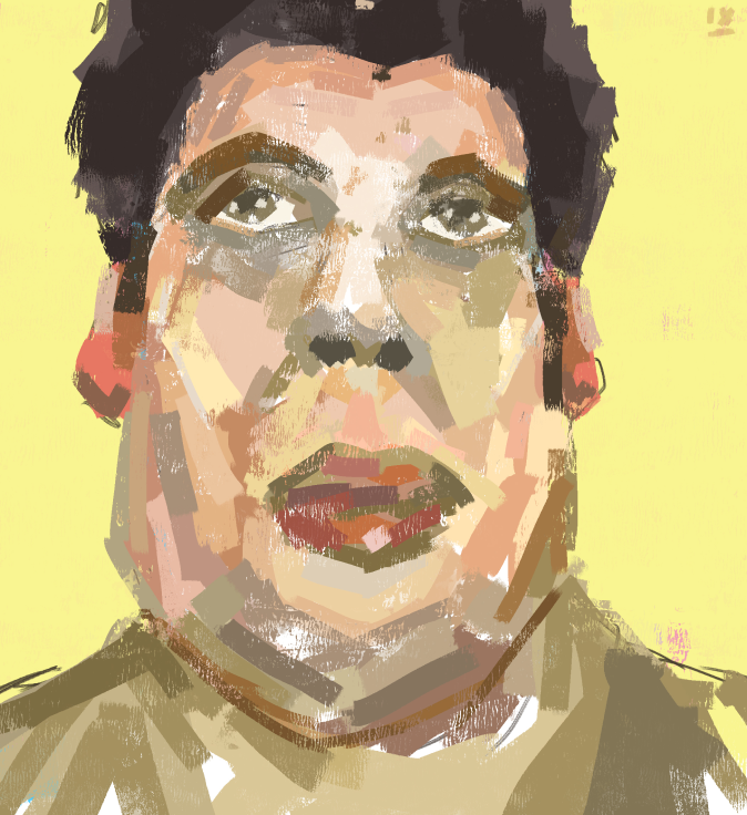 andre the giant digital painting